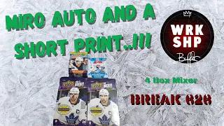 Break 626. Hockey Mixer. 4 box. Miro Auto and a Short Print.