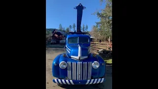 A Walk Around of David Hull's 1946 Ford Logging Truck.