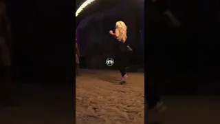 WWE's Scarlett Jumping The FIRE ROPE In Koh Tao