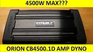 Orion Cobalt CB4500.1D Amp Dyno and Unboxing