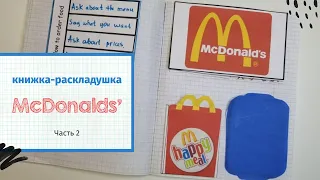 Ролевая игра McDONALDS Часть 2. Книжка-раскладушка