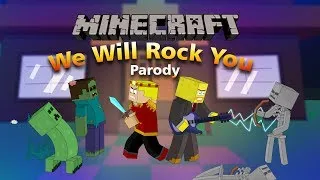 "We Will Find You" Minecraft Parody Of We Will Rock You By Queen! (Music Video)