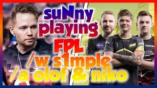 suNny playing FPL with s1mple , niko & olofmeister on Overpass