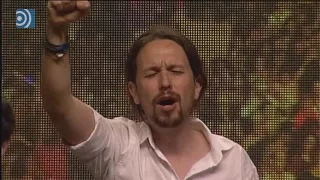 Unidos Podemos cantan "El pueblo unido jamás será vencido"