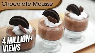 Chocolate Mousse Recipe - Easy To Make Chocolate Recipe - Homemade Desserts - Ruchi Bharani