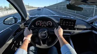 2023 Audi A4 B9 POV Test Drive in Winter