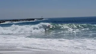 Body surfer at The Wedge 9-14-2021