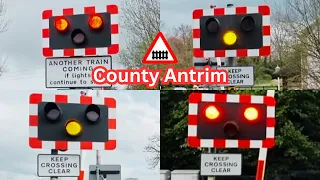 Northern Ireland Level Crossings in County Antrim (Compilation)