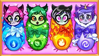 We Adopted 4 Elements` Pets || We Build Secret Rooms for Pets || Teen-Z