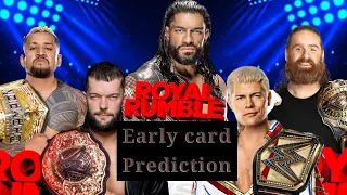 WWE Royal rumble 2025 Match card || Early card prediction