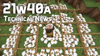 Technical News in Minecraft Snapshot 21w40a