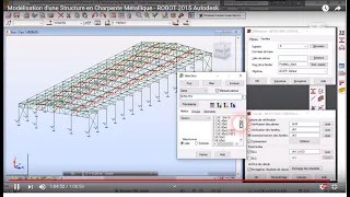 Modélisation d'une Structure en Charpente Métallique - ROBOT 2015 Autodesk