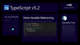 TypeScript 5.2 - Inline Variable Refactoring | Release Report