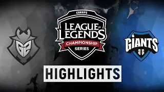 G2 vs. GIA - EU LCS Week 4 Day 2 Match Highlights (Summer 2018)