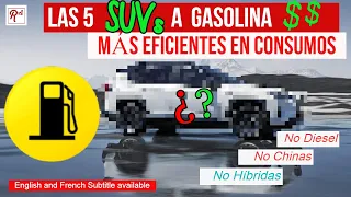 😁😁🤩 🤑Las SUV con mejores consumos en gasolina bencina.💯💯👍👍