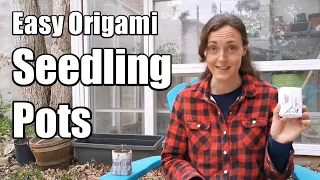 Easy Origami Seedling Pots, How to