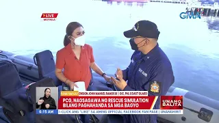 PCG, nagsagawa ng rescue simulation bilang paghahanda sa mga bagyo | UB