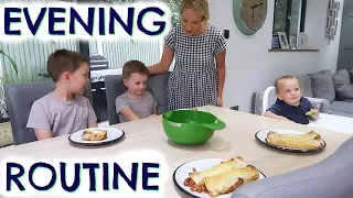 EVENING ROUTINE WITH 3 KIDS & DINNER SORTED |  EMILY NORRIS AD