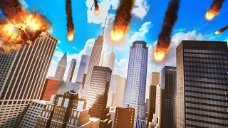 Throwing A Meteor Shower At New York City - Satisfying Destruction - Teardown Gameplay