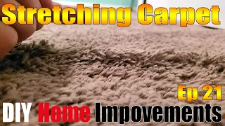 How to Stretch Puffed Carpet | DIY Home Improvements Ep 21