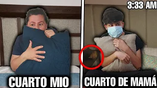 CAMBIO DE CUARTO *CON MI MAMÁ POR UNA NOCHE* EN LA CASA EMBRUJADA *Ayuda*