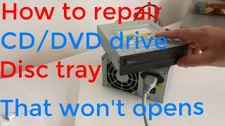 rd #313 How to repair a CD/DVD drive that won't eject the discs
