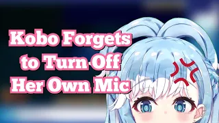 Kobo forgets to turn off her mic and sings her outro BGM【Hololive ID Gen 3】