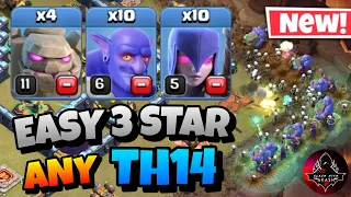 Th14 Golem Bowler Witch Attack With 10 Zap Spell | Best Th14 Attack Strategy in Clash of Clans🔥