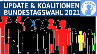 Bundestagswahl 2021 - Ergebnis & Mögliche Koalitionen - Koalitionsbildung erklärt #Update #btw2021