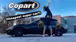 We bought a WORKING Supercar from Copart for less than your moms CAMRY! Maserati Granturismo S! HOW?