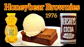 LOST BROWNIE RECIPE FOUND! - How To Make HERSHEY'S HONEYBEAR BROWNIES - 1970's RECIPE #chocolate