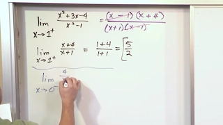 Lesson 12 - Left Hand And Right Hand Limits, Part 2 (Calculus 1)