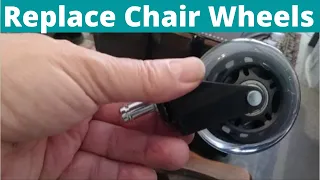 How To Replace An Office Chair Wheels  - Step By Step