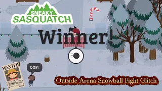 Sneaky Sasquatch Glitch - Out of Arena Snowball Fight Glitch