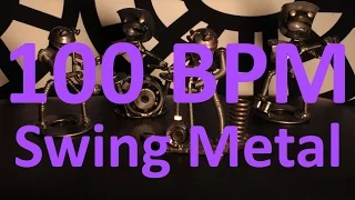 100 BPM - Swing Metal - 4/4 Drum Track - Metronome - Drum Beat