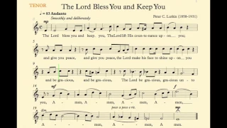 The Lord Bless You and Keep You (Lutkin) - Tenor Track