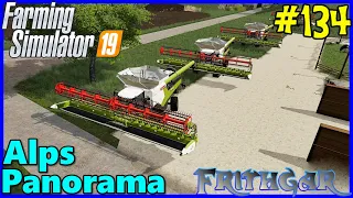 Let's Play FS19, Alps Panorama With Seasons #134: Claas Lexion Fleet Ready To Go!