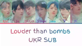 [UKR SUB] BTS (방탄소년단) - 'Louder than bombs' (Color Coded Lyrics)