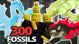 300 FOSSILS, What do I GET? ALPHA & GAMMA! - [ Loomian Legacy ]