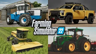 Farm Sim News - Chevy 3500, Ford FW, Swather Update, 7R! | Farming Simulator 22