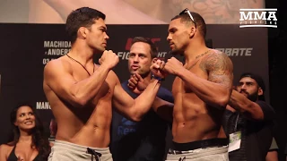 UFC Belem: Lyoto Machida vs. Eryk Anders Weigh-In Staredown - MMA Fighting