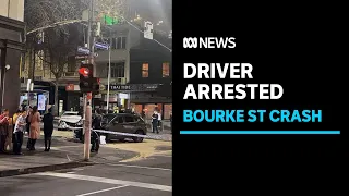 Driver arrested after car hits several pedestrians in Melbourne CBD | ABC News