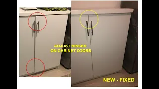 How To Adjust Cabinet Door Hinges