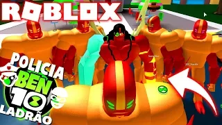 ROBLOX ! BEN 10 - POLICIA E LADRÃO COM KEVIN 11 E QUATRO BRAÇOS NO BEN 10 ARRIVAL OF ALIENS