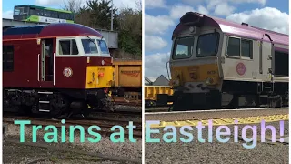 Trains at Eastleigh 09/04/2024