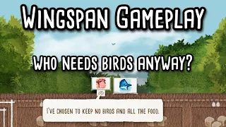 Wingspan Gameplay | 5 food start turns into a full tuck!