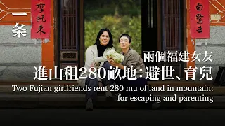 [EngSub] Two Fujian girlfriends rent 280 mu of land in mountain: for escaping and parenting