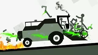 FRANTIC STICKMAN #4 as the cartoon about cars in a funny game for kids on Android from FGTV