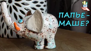 Керамические слоники  из папье-маше [diy]