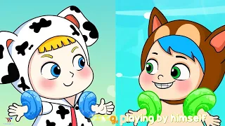 Real Vs Fake Mommy Song 😇✨😈 Funny Kids Songs and Nursery Rhymes by Bowni